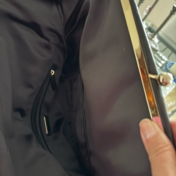 Coccinelle foldable black leather clutch - Picture 9 of 10